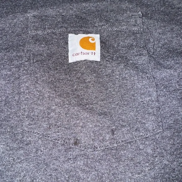 Carhartt Men's Charcoal T-Shirt - Picture 2 of 4